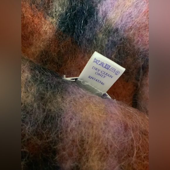 Brora Tartan Mohair /Alpaca Blend Red-Black Plaid XL Scarf Shawl 21” X 88” - Picture 4 of 9